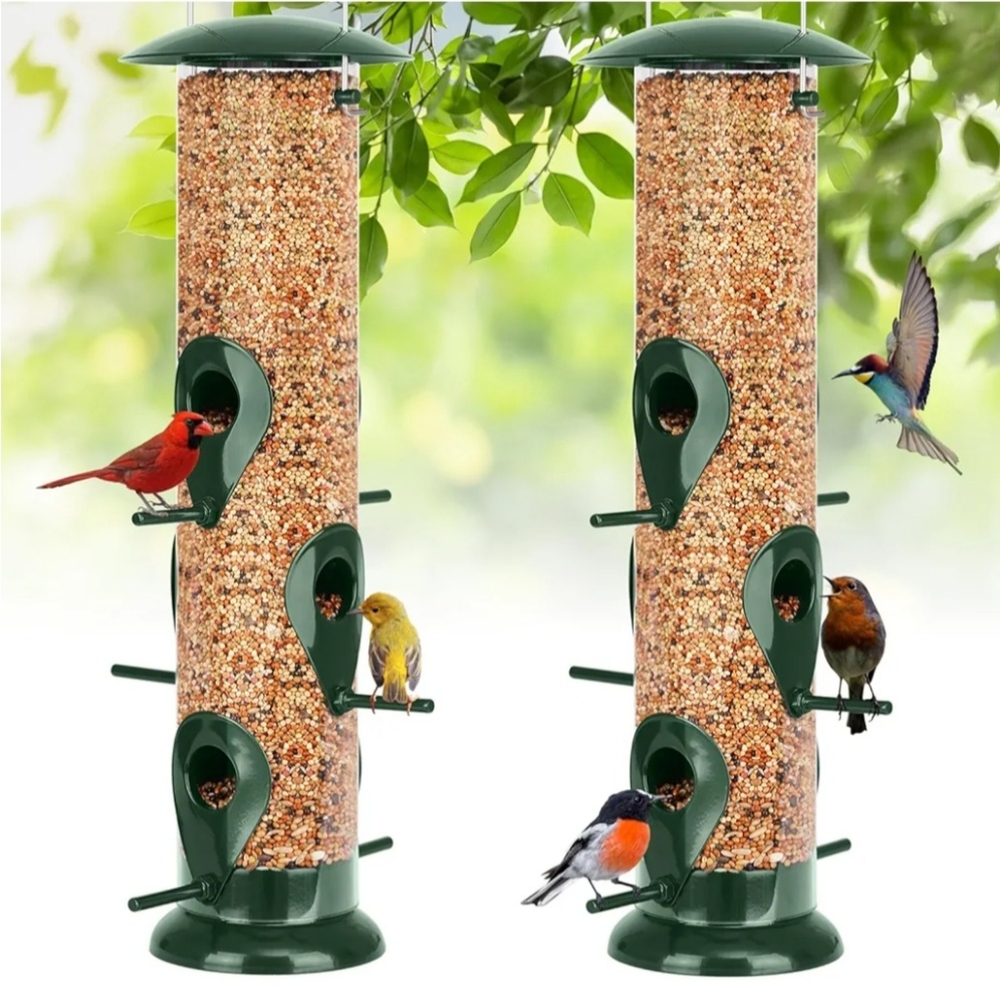 Green Bird Feeer 2 Pack